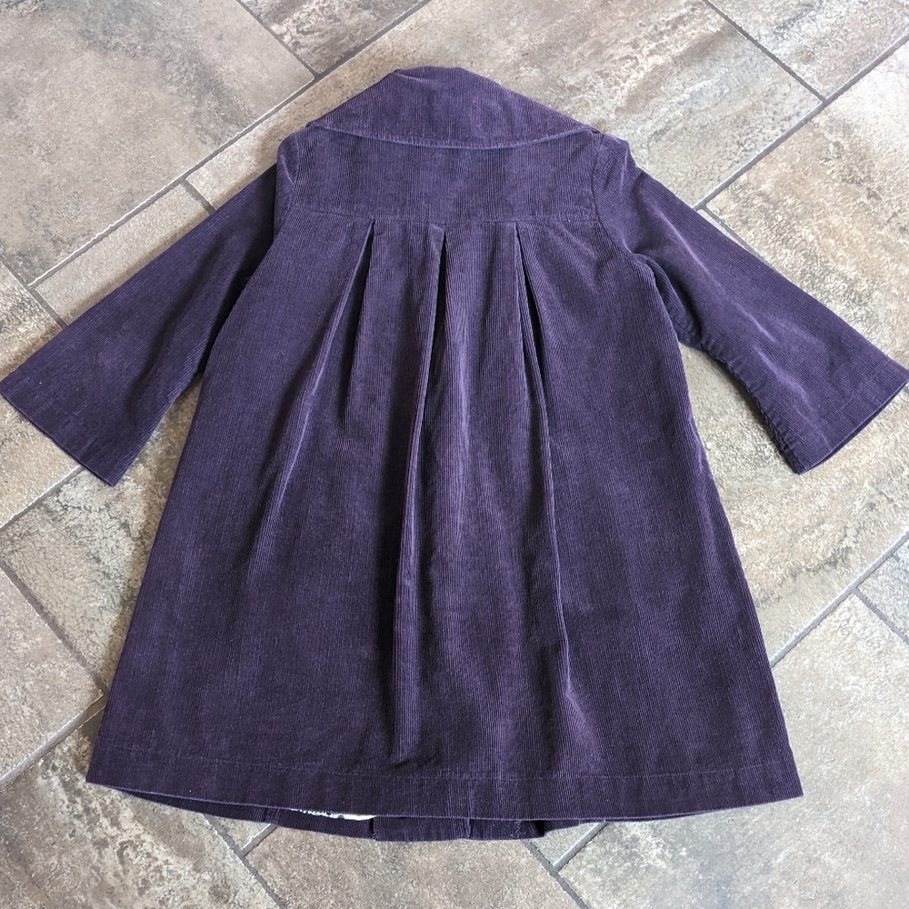 Jolt Vintage Corduroy Medium Length Coat Gorgeous Pattern Lining Size S β¦ - Picture 2 of 14